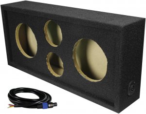 Qpower CH101S Full Range Empty Box Holds 2 - 6.5  2 - Super Tweeter W 