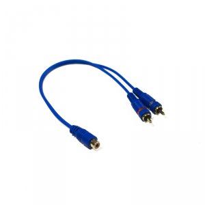 Stinger SSIBY2M Rca Y-cable 2m 1f Blue Interconnects