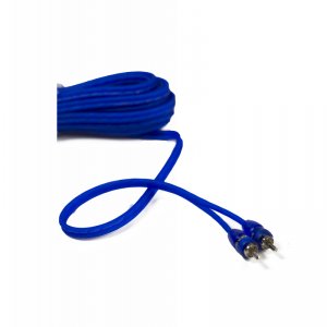 Stinger SSRCB1.5 1.5ft Blue Comp Series Twisted Rca