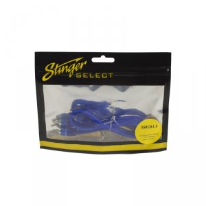 Stinger SSRCB1.5 1.5ft Blue Comp Series Twisted Rca