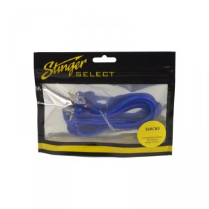 Stinger SSRCB3 3ft Blue Comp Series Twisted Rca Cable