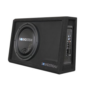 Soundstream PSB10A 300w Class D Amplified Wedge Enclosure Box W 10 Sha