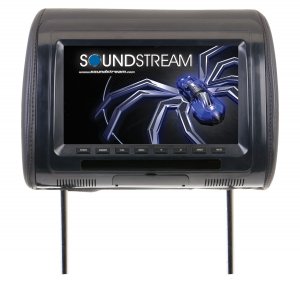 Soundstream VH90CC Universal Headrest W 9 Lcd 3 Color Changeable