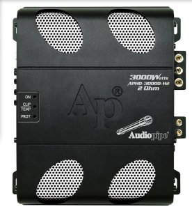 Audiopipe APHD3000DH2 Class D Full Range High Power Amplifier 1 Ohm