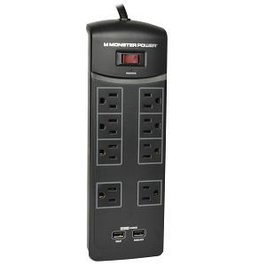 Monster 121895-00 Core Power 800 8-outlet 1440 Joules Surge Protector 