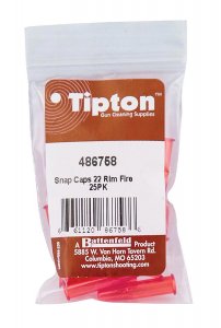 Battery 486758 Tipton Snap Cap Rifle 22 Rimfire 25 Pack