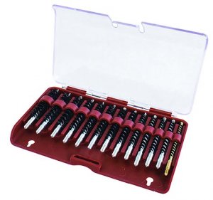 Battery 615333 Tipton 13-piece Nylon Bristle Rifle Bore Brush Set For 