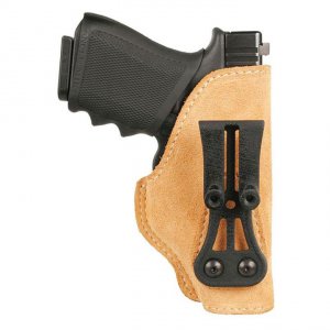 Vista 421602BNR Blackhawk Leather Suede Leather Tuckable Holster Brown