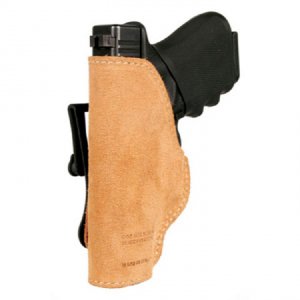 Vista 421602BNR Blackhawk Leather Suede Leather Tuckable Holster Brown