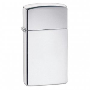 Zippo 1610 Windproof Lighter Slim High Polish Chrome -