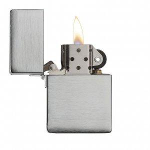 Zippo 193525 1935 Replica Windproof Lighter - Brushed Chrome Finish