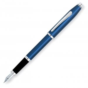 Cross AT0086103FS Century Ii Translucent Blue Lacquer Fountain Pen (fi