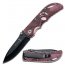 Elk ER134PC Folding Knife Pink Frame Purple Overlay Elk Cutout