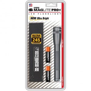 Maglite SPP09H Mini  Led 2 Cell Aa Pro Plus   Gray