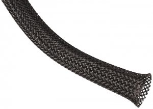 Techflex PTN050BK 12 Inch 100 Ft Black Pet Expandable Braided Sleeving