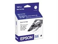 Original Epson T007201-S T007 Ink Cartridge - Black - Inkjet - Standar