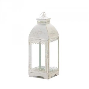 Gallery 10018613 Large White Lace Victorian Style Lantern