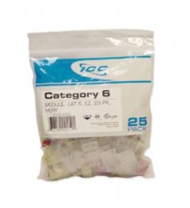 Cablesys ICC-CAT6JKPK-WH Icc Icc-cat6jkpk-wh Ic107l6cwh - 25pk Cat6 Ja