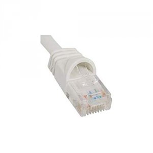 Cablesys ICPCSJ01WH Patch Cord  Cat 5e  Molded Boot  1 Ft  White