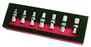 Astro 7407 14 Inch Drive Flex Socket Set 6 Point  Sae 7piece