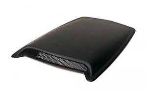 Auto 80004 Large Single Hood Scoop With Smooth Black Finish