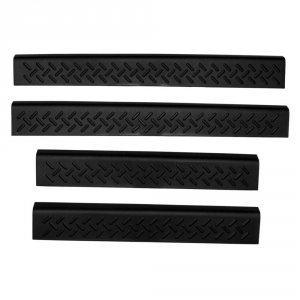 Auto 91114 Stepshield Black Door Sill Protector 4pc Set For 2004-2008 