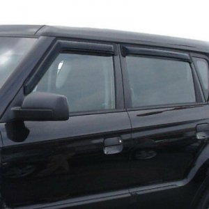 Auto 94164 Ventvisor Side Window Deflector Dark Smoke 4pc Set For 2009