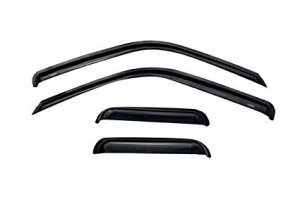 Auto 94231 Ventvisor Side Window Deflector Dark Smoke 4pc Set For 1988