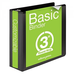 Print W362-49BPP Wj 362 Basic Round Ring View Binder, 3 ,