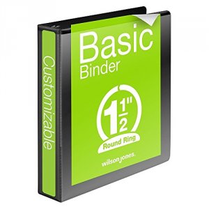 Print W362-34BPP Wj 362 Basic Round Ring View Binder, 1.5