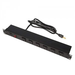 Rack PS19-RR6-6-G 15amp Power Strip With 6ft Cord. 6 Recepticles Are R