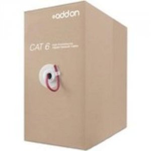 Addon ADD-CAT6USBULK1K-RED 1000ft Non-terminated Red Cat6 Utp Pvc Copp