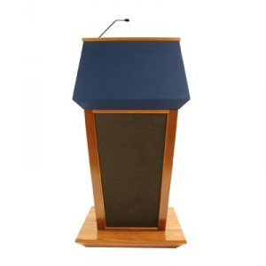 Amplivox SS3040-OK Patriot Lectern - Fabric Top - Sound