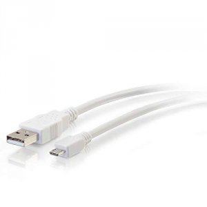 C2g 27442 3ft Usb 2.0 A To Micro-usb B Cable White - 3 Usb Cable