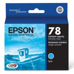 Original Epson T078220 Claria Ink Cartridge - Inkjet - Cyan - 1 Each