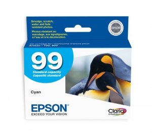 Original Epson T099220 Claria No. 99 Ink Cartridge - Inkjet - Cyan - 1