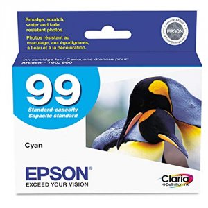 Original Epson T099220 Claria No. 99 Ink Cartridge - Inkjet - Cyan - 1