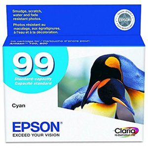 Original Epson T099220 Claria No. 99 Ink Cartridge - Inkjet - Cyan - 1