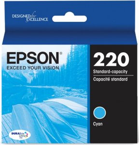 Original Epson T220220-S Durabrite Ultra 220 Ink Cartridge - Cyan - In