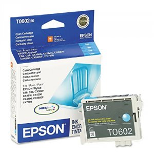 Original Epson T060220 Durabrite Ink Cartridge - Inkjet - Cyan - 1 Eac