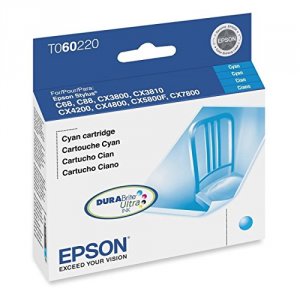 Original Epson T060220 Durabrite Ink Cartridge - Inkjet - Cyan - 1 Eac