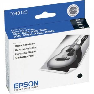 Original Epson T048120-S 48 Ink Cartridge - Black - Inkjet - Standard 