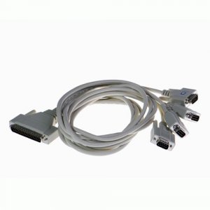 Brainboxes CC-060 Quad Cable 37 Way D To 4x9 Pin