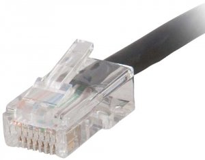 C2g 15251 Qs 1ft Cat5e Non Booted Cmp Blk