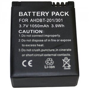 Battery GPRO-AHDBT201301 Replacement Battery For Gopro Hero 3 Hero 3+ 