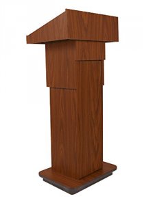 Amplivox W505A-OK Executive Adj Column Lectern - Non Sound