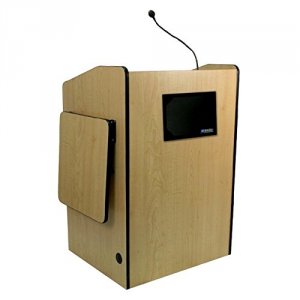 Amplivox SW3035-WT Ambassador Multimedia Lectern - Wrls -wt