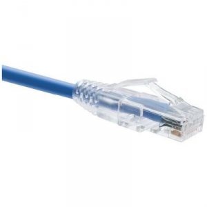 Unirise 10009 Clearfit Cat6 Patch Cable, Blue, Snagless, 8ft