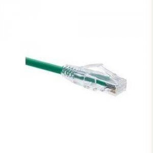 Unirise 10076 Clearfit Cat6 Patch Cable, Green, Snagless, 3ft