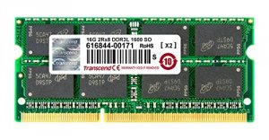 Transcend TS2GSK64W6Q 16gb Ddr3l 1600 So-dimm 2rx8